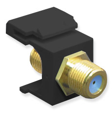 Module- F-Type- Gold Plated- 3 Ghz- Black