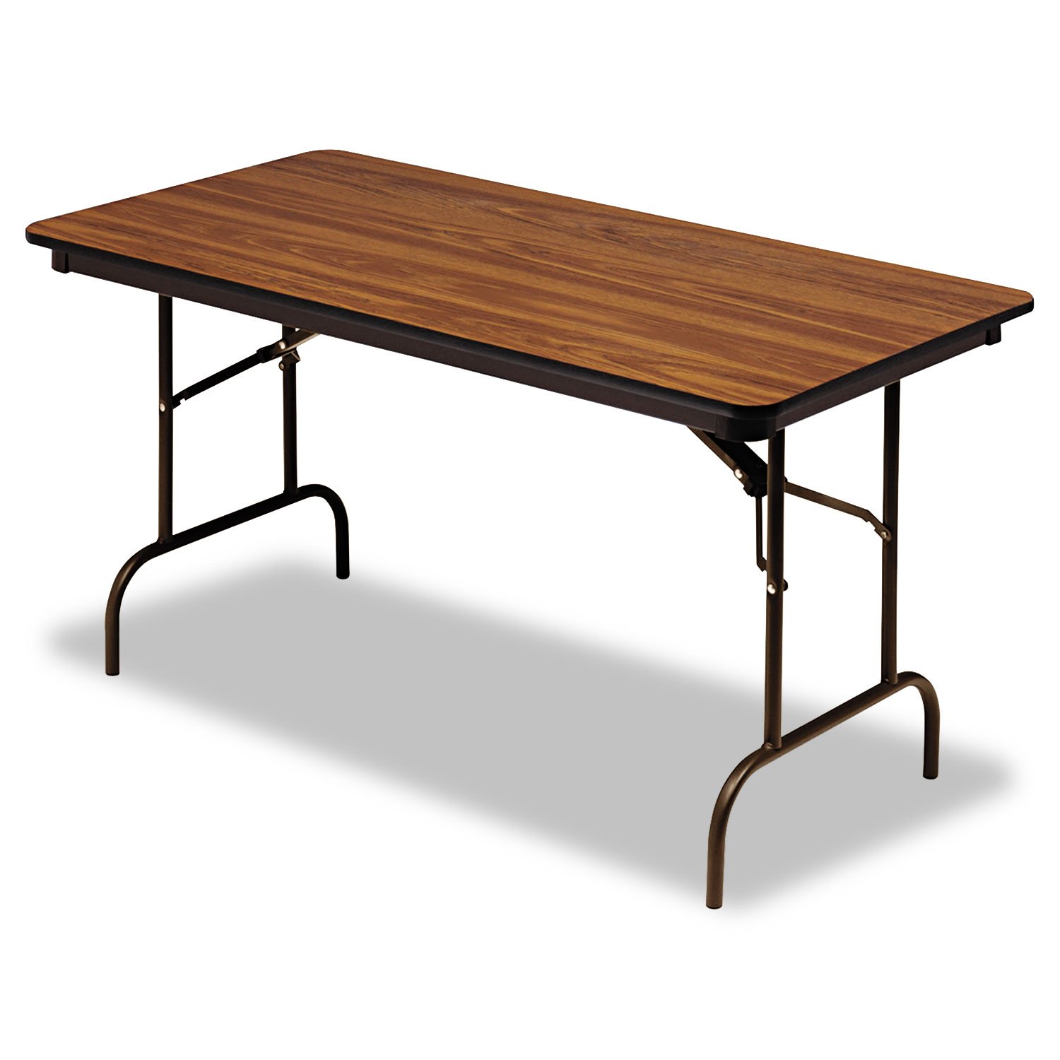 Premium Wood Laminate Folding Table, Rectangular, 60w x 30d x 29h, Oak