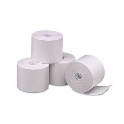 Direct Thermal Printing Thermal Paper Rolls, 2.25" x 165 ft, White, 6/Pack