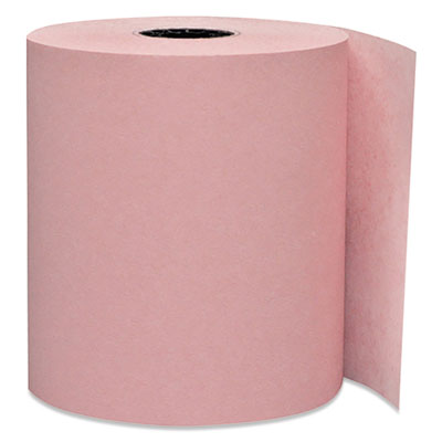 Direct Thermal Printing Paper Rolls, 0.45" Core, 3.13" x 230 ft, Pink, 50/Carton