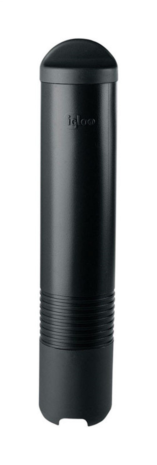 Igloo Commercial 00008090 Cup Dispenser, 4 - 4.5 oz, Plastic/Metal, Black