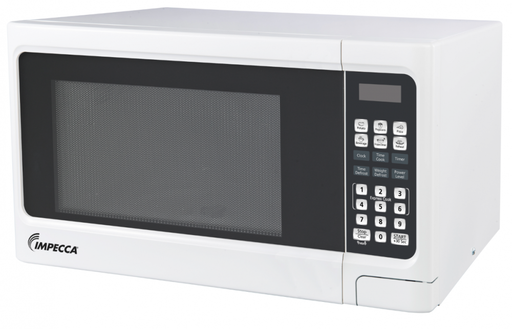 IMPECCA 1.1 CU FT MICROWAVE OVEN, WHITE