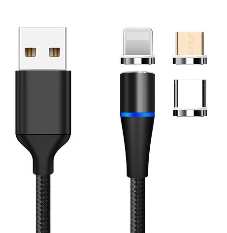 Magnetic 3 in 1 Quick Charge 3A Cable