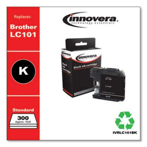 Compatible Black Ink, Replacement for Brother LC101BK, 300 Page-Yield