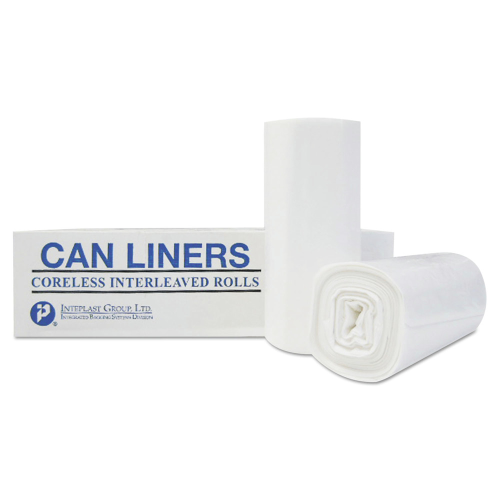 High-Density Can Liner, 38 x 60, 60-gal, 16 Micron, Clear, 25/Roll