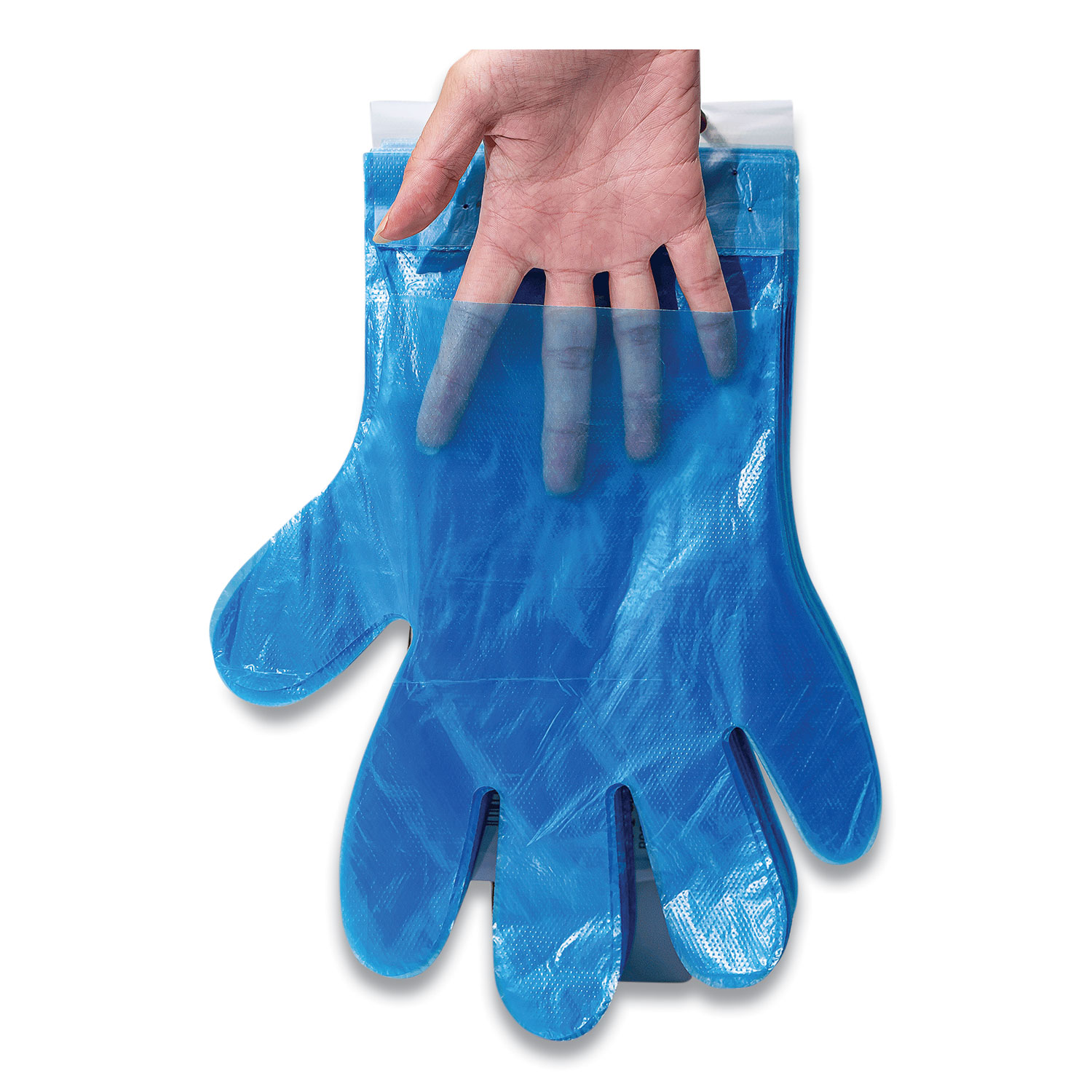 Reddi-to-Go Poly Gloves on Wicket, One Size, Clear, 8,000/Case