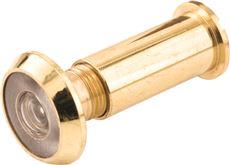 PRIME-LINE 190 DEGREE DOOR VIEWER, 9/16 IN., POLISHED BRASS, 2 PER PACK