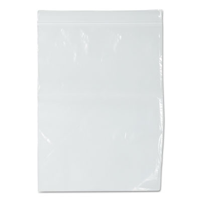 Zippit Resealable Bags, 2 mil, 9" x 12", Plastic, Clear, 1000/Case