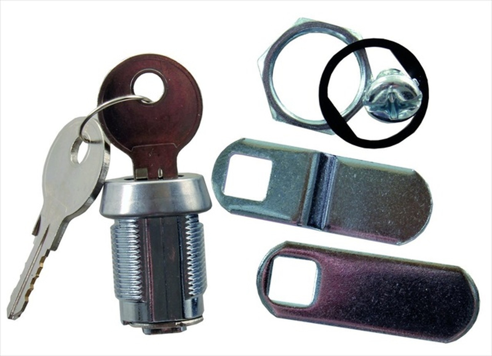 7/8In Keyed Compartment Lock, Deluxe