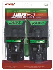 JT EATON� JAWZ� MOUSE SIZE SNAP TRAP, PLASTIC AND EASY TO SET, 2 PACK