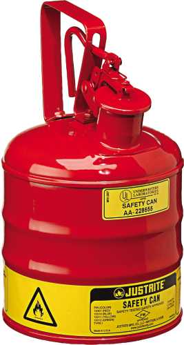 TYPE 1 RED STEEL SAFETY CAN FOR FLAMMABLES 1 GALLON