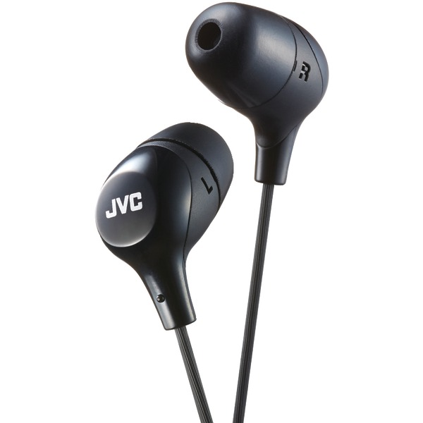 JVC HAFX38B Marshmallow Inner-Ear Headphones (Black)