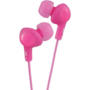 JVC HAFR6P Gumy Plus Earbuds with Remote & Microphone (Pink)