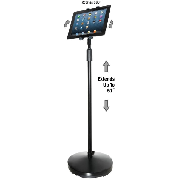 Floor Stand for iPad and Other Tablets, Black