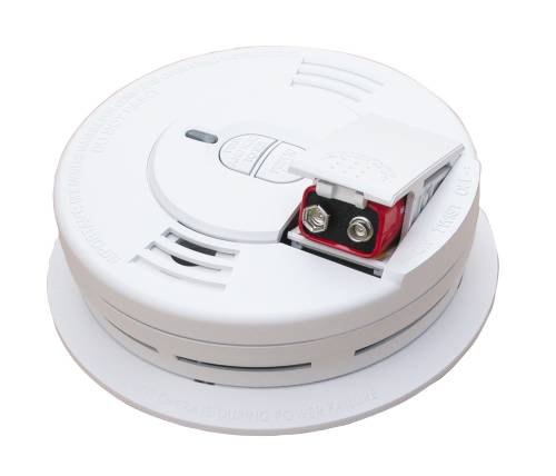 KIDDE DIRECT WIRE IONIZATION SMOKE DETECTOR WITH 9-VOLT BATTERY BACKUP, AC/DC