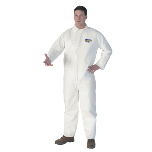 A40 Elastic-Cuff and Ankles Coveralls, White, 2X-Large, 25/Case