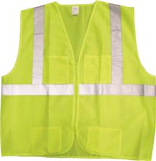 JACKSON SAFETY* PREMIUM VEST, MESH LIME WITH SILVER REFLECTIVE, MEDIUM TO LARGE
