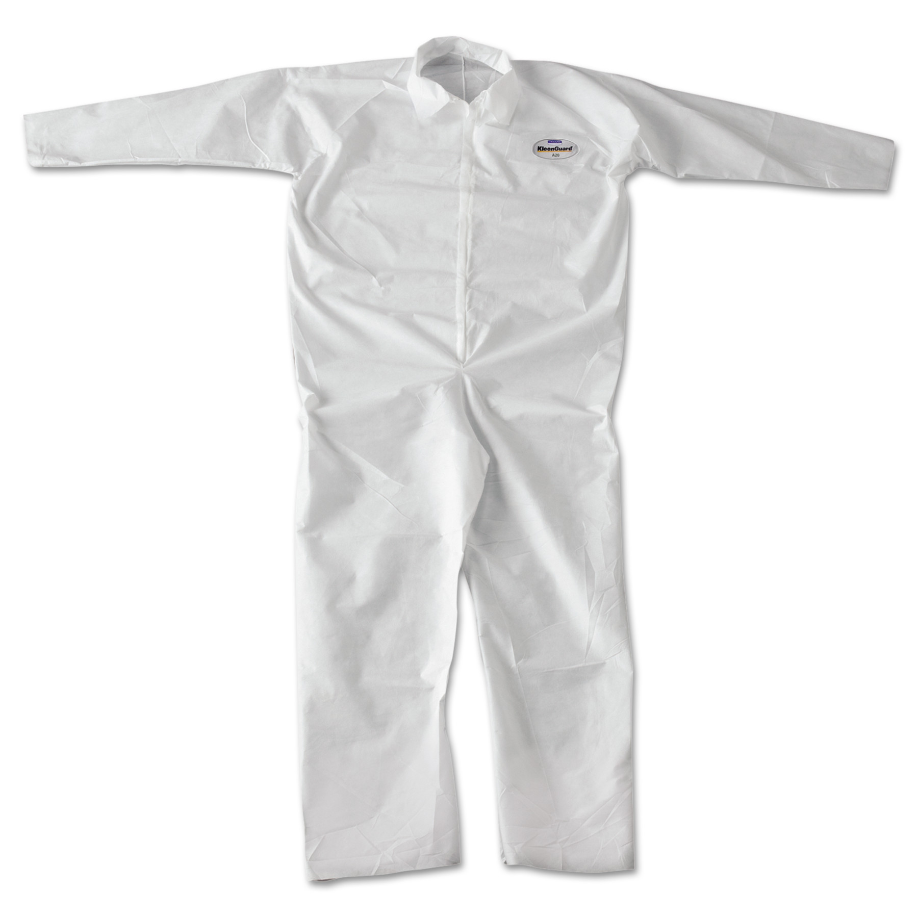 KLEENGUARD* A20 BREATHABLE PARTICLE PROTECTION COVERALLS, ZIPPER FRONT, WHITE, XX-LARGE