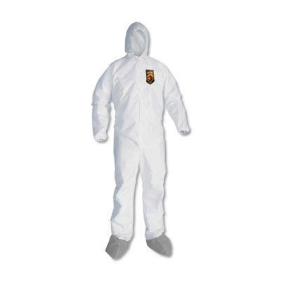A45 Liquid and Particle Protection Surface Prep/Paint Coveralls, Medium, 25/CT
