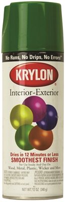 KRYLON� 5-BALL INTERIOR-EXTERIOR PAINT ENAMEL, HUNTER GREEN, 12 OZ.