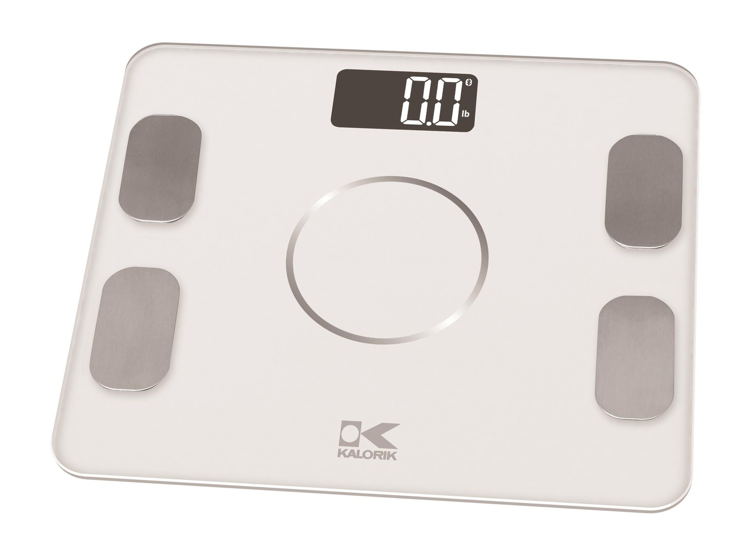 Kalorik Bluetooth White Electronic Body Fat Scale with body analysis