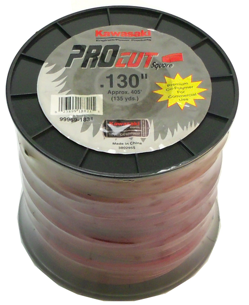 99969-1831 Trimmer Line, .130" 3 Pound Spool, Approx. 405' / 135Yds. Square Pro Line Kawasaki Handheld Equipment Parts