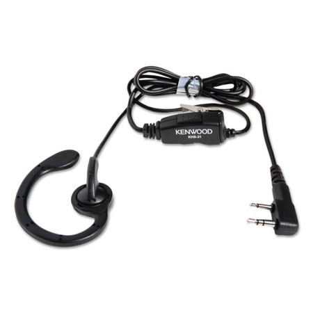 (2021 KENWOOD KHS-31C) C-RING HEADSET WITH CLIP-ON PTT BUTTON/MIC FOR NX-1000 SERIES & POCKET RADIOS