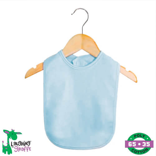 The Laughing Giraffe Baby Bibs With Velcro Closure One Size Blue Style #LG3462P