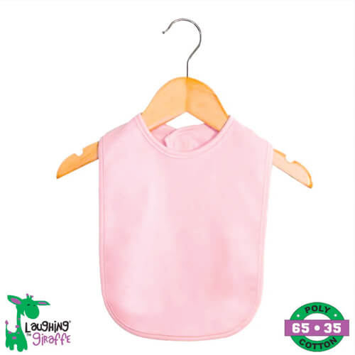 The Laughing Giraffe Baby Bibs With Velcro Closure One Size Pink Style #LG3462P