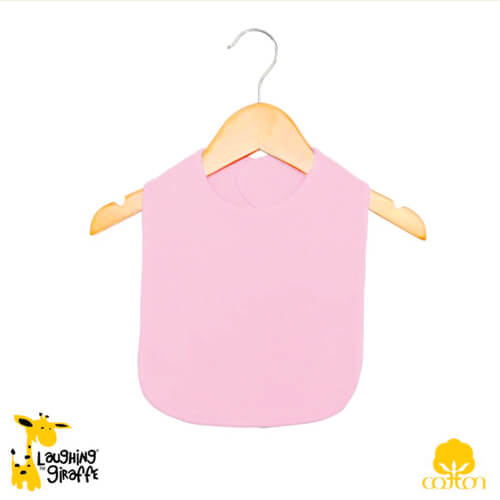The Laughing Giraffe Baby Bibs With Velcro Closure One Size Pink Style #LG2480P