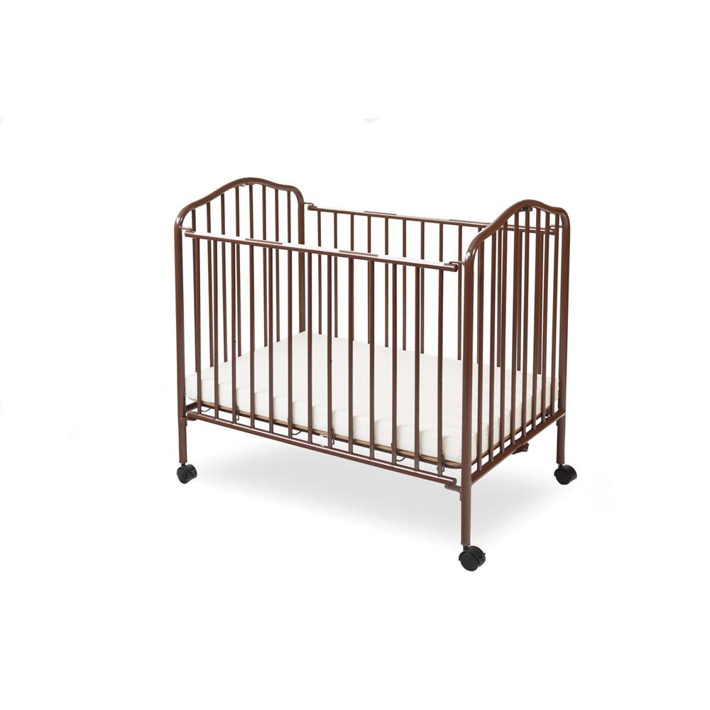 Mini/Portable/Compact Folding Crib, Chocolate