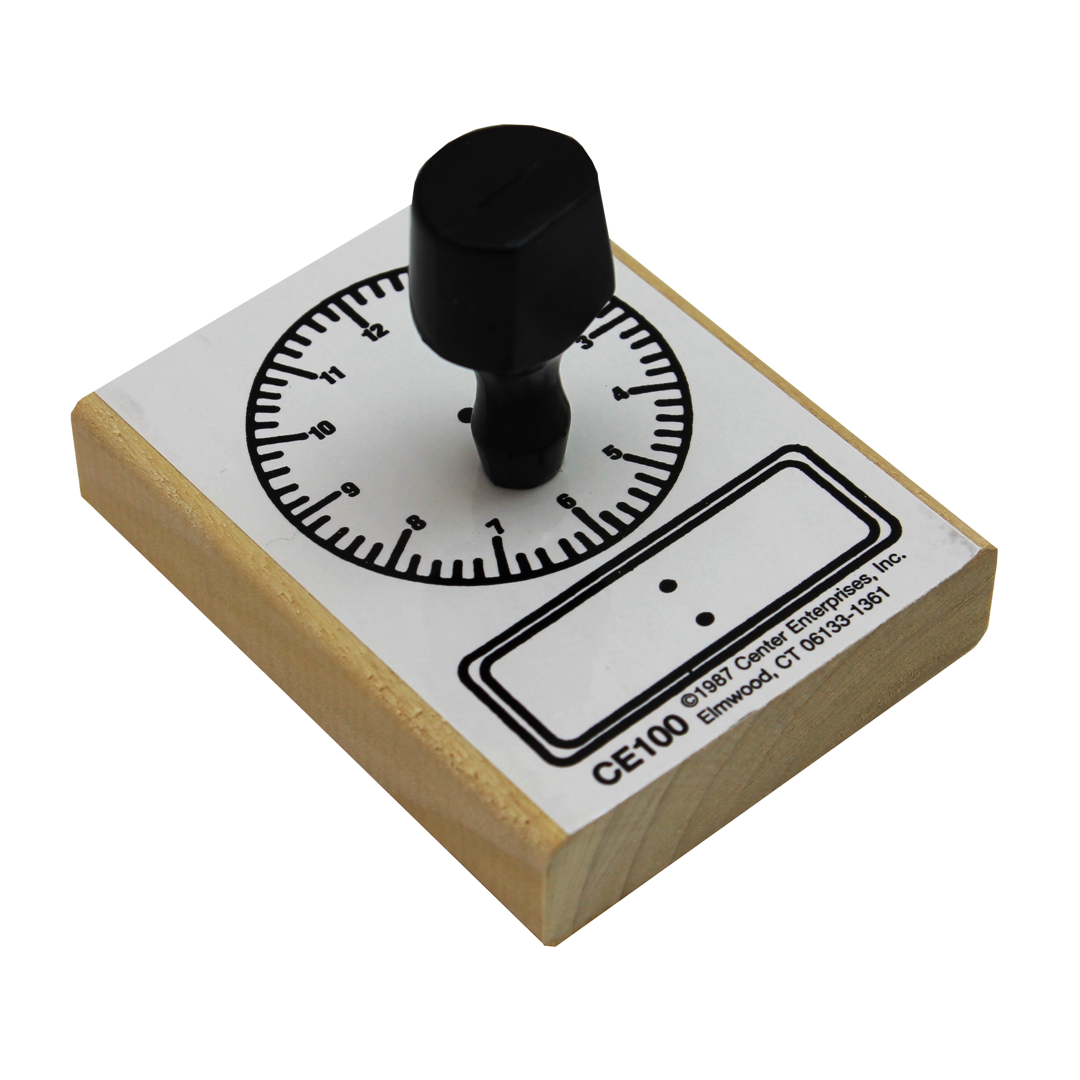 Digital and Analog Clock Stamp