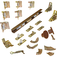 Johnson 1700 Door Hardware Set, 12 X 4 in W Panel, For Use With 3/4 - 1-3/4 in Door Thickness