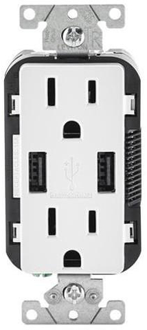 R02-T5633-Bw USB A&C Outlet