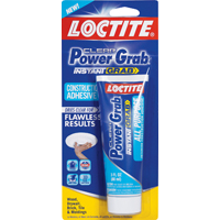 Loctite Power Grab Construction Adhesive, 3 oz, Squeeze Tube, White/Dry Clear, Minimal, Paste