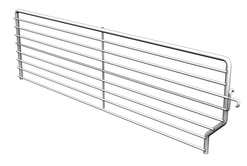 Lozier BFD Wire Binning Divider, 3 in L x 16 in D, Chrome Plated