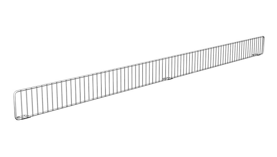 Lozier FSF Heavy Gauge Free Standing Wire Fencing, 3 in L x 4 ft W, Chrome Plated