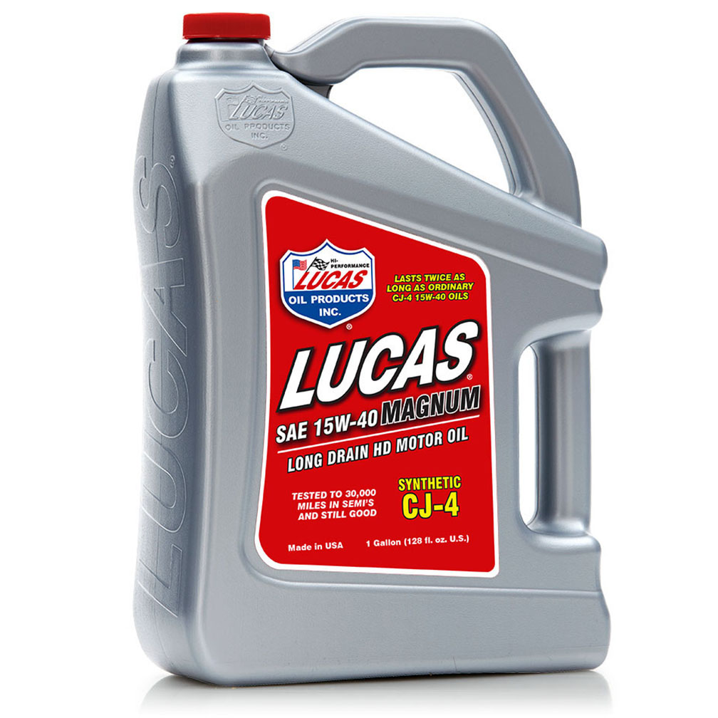 Lucas Oil Synthetic SAE 15W-40 CJ-4 Truck Oil 1 Gallon