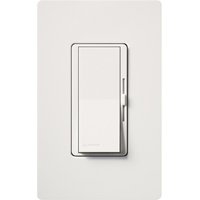 Diva DVWCL-153PH-WH Dimmer Switch, 120 VAC, 1.25 A, 150/600 W, 1 P, 3 W, White