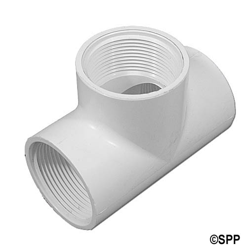 Fitting, PVC, Adapter Tee, 1-1/2"FPT x 1-1/2"FPT x 1-1/2"FPT