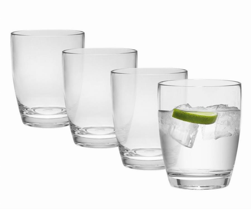 Acrylic set of 4 - Clear color 14 oz DOF tumblers