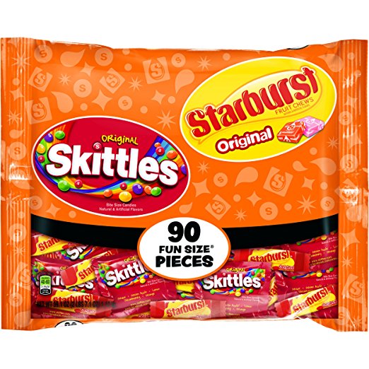 Skittles/Starburst Fun Size, Variety, Individually Wrapped