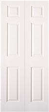 MASONITE� BI-FOLD 6-PANEL DOOR, PRIMED WHITE, 32X80 IN.