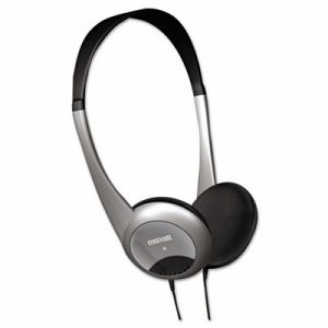 HP-200 Stereo Headphones, Silver