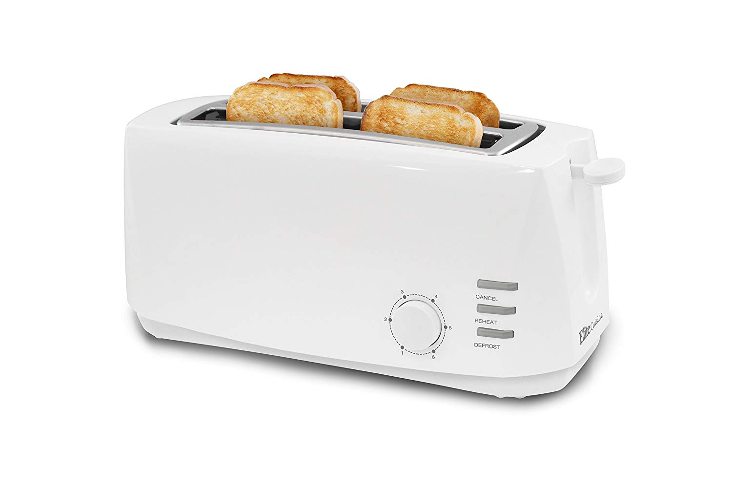Elite Cuisine Ect-4829  White Toaster
