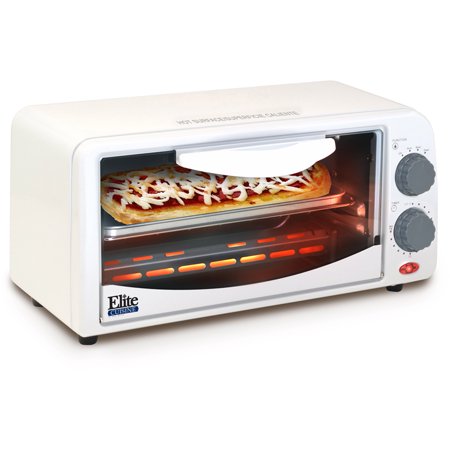 ELITE CUISINE ETO-113 TWO SLICE TOASTER OVEN WITH BROILER AND