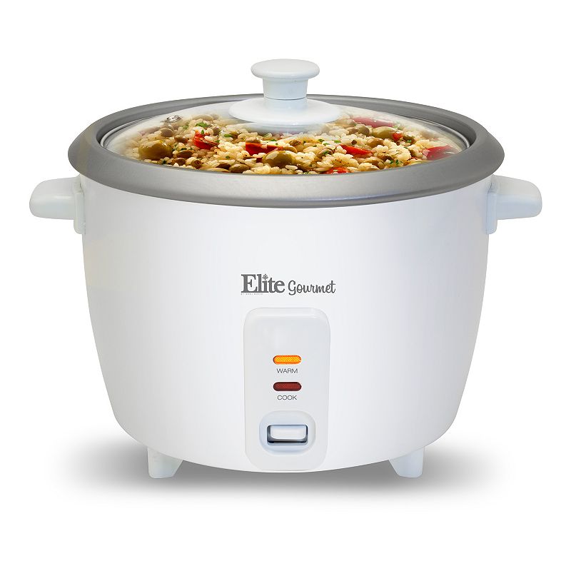 Elite Erc-006Nst 6 Cup Non-Stick Rice Cooker With Steam Tray