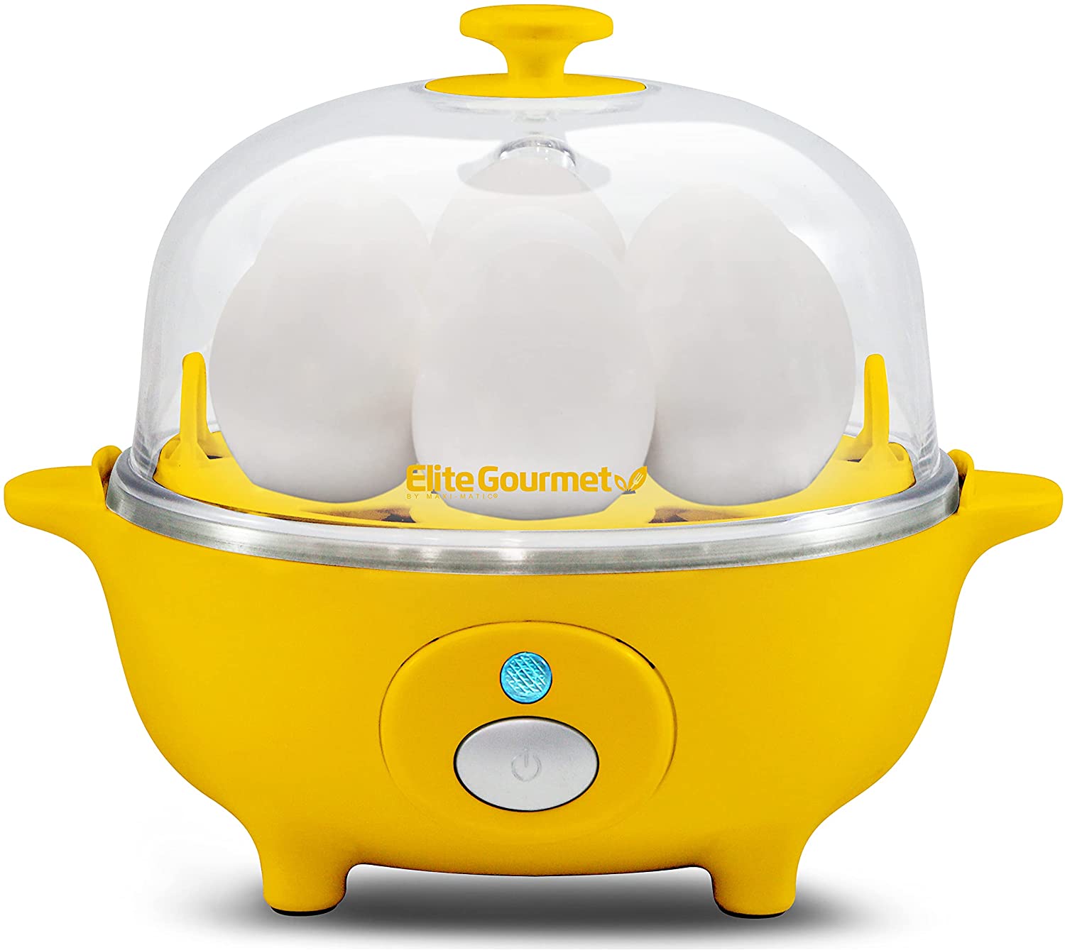 Elite EGC007Y Yellow Easy Egg Cooker, 7 Eggs At Once
