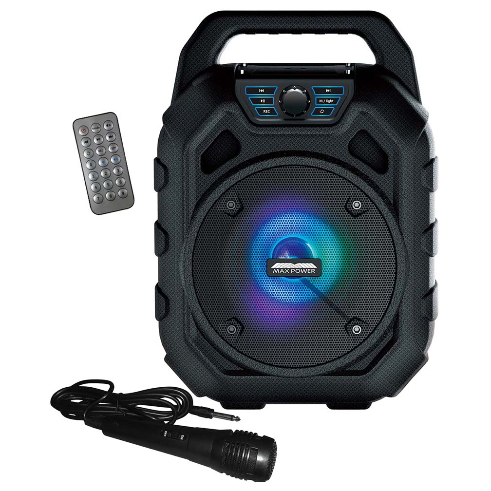 Maxpower Bluetooth Speaker - IPX-6 Water Proof Dust Proof and Floats! FM Radio & Front Dancing LED