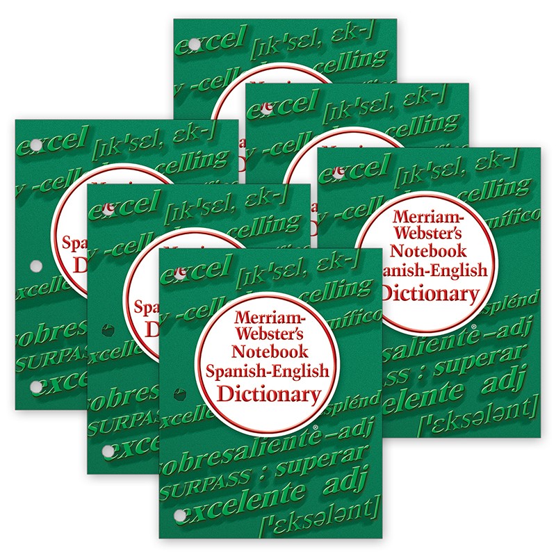 Merriam-Webster's Notebook Spanish-English Dictionary, Pack of 6